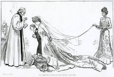 La madre ambiciosa y el clérigo complaciente, 1902